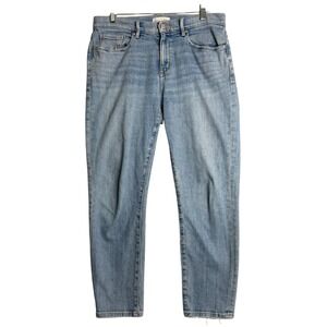 Loft The Super Soft Girlfriend Jeans Womens 6 Blue Light Wash Relaxed Classic